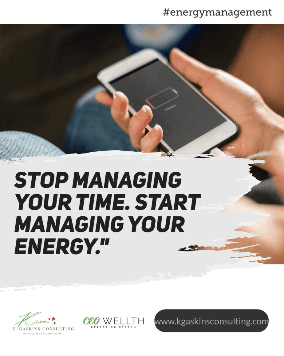 Effective energy management tips for improving personal and professional productivity.