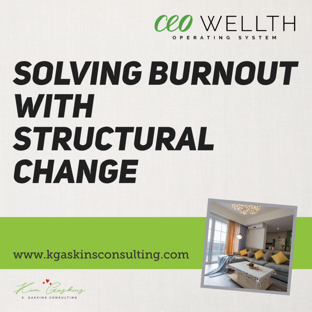 Structural life redesign as a solution to founder burnout.
