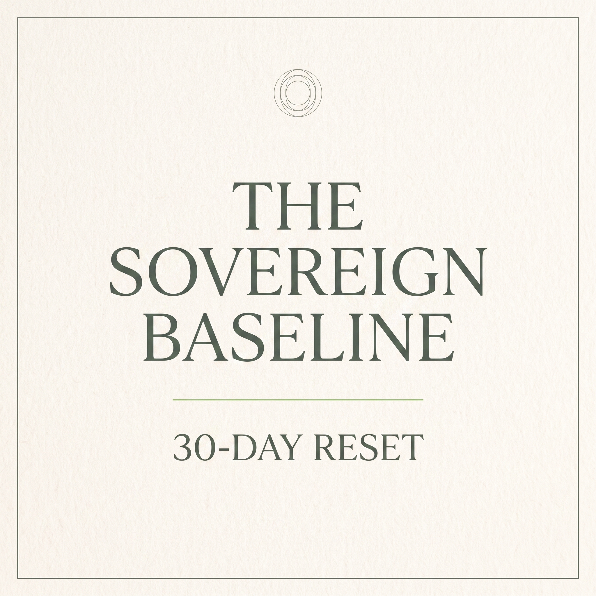 The Sovereign Baseline 30-day podcast feed artwork